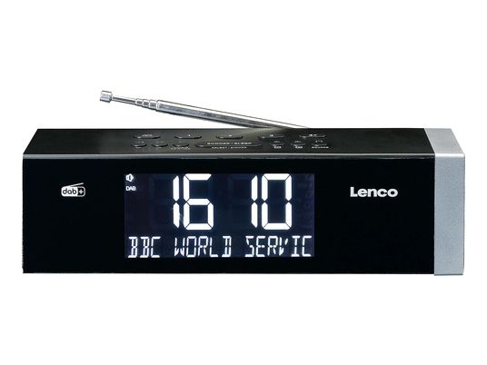 LENCO CR-640BK - Radiowecker (DAB, FM, DAB+, Schwarz)