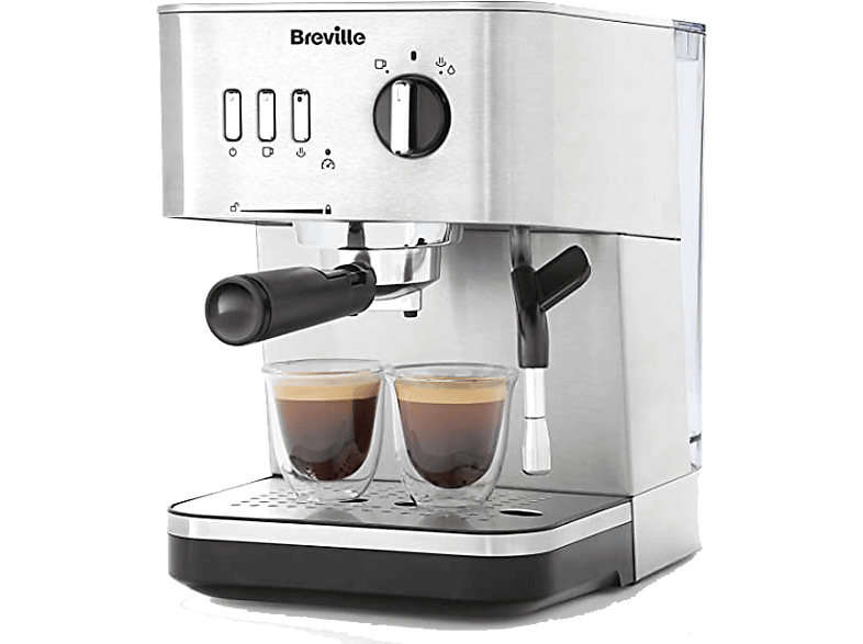 Breville PrimaLatte 1 Cafetera Espresso 15 Bares Plata