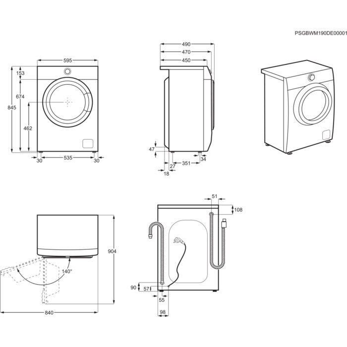 Pralka ELECTROLUX EW6S327SPI