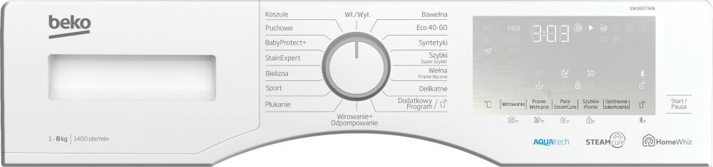 Pralka BEKO EWUE8736N