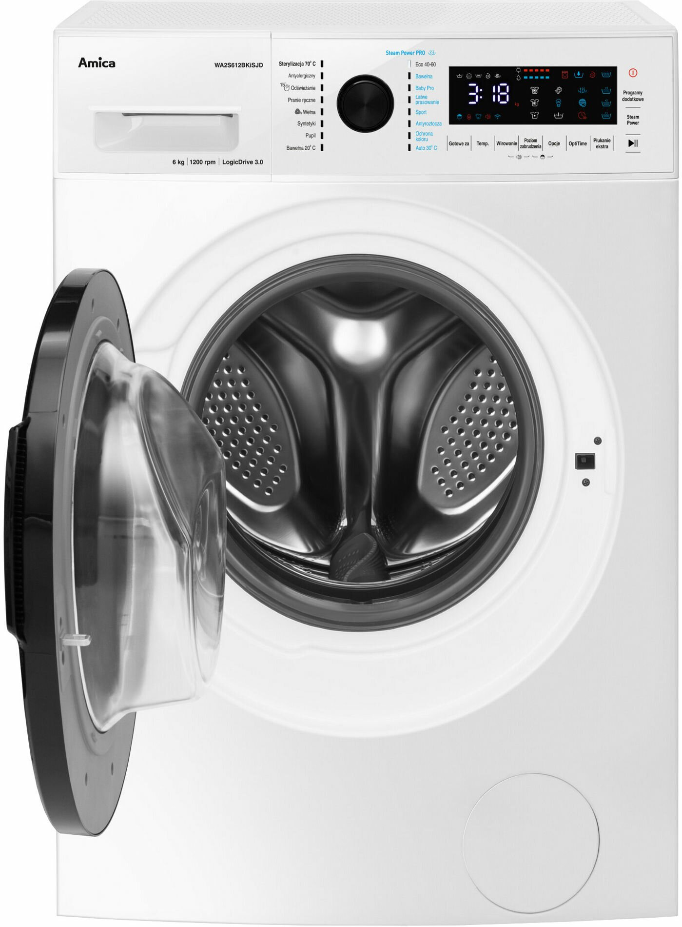 Pralka AMICA WA2S612BKiSJD