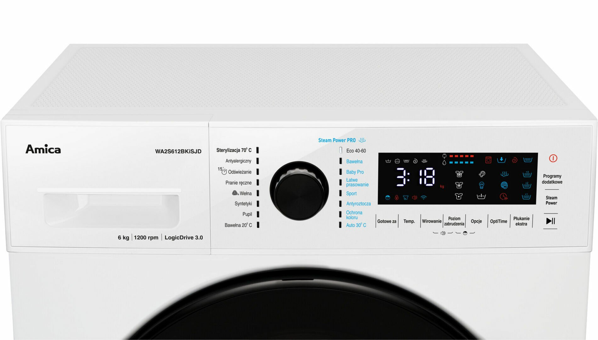 Pralka AMICA WA2S612BKiSJD
