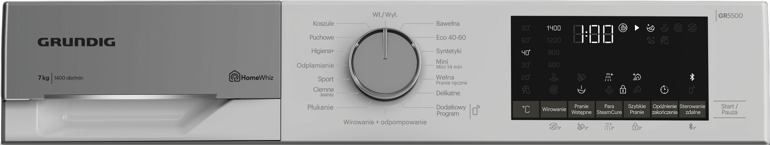 Pralka GRUNDIG GW5P57445W