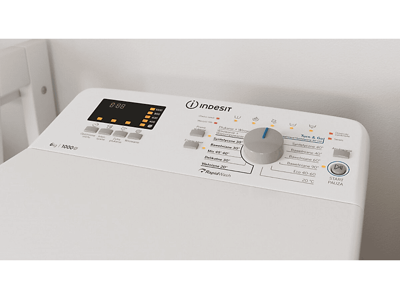 Pralka INDESIT BTWS60400PLN 6kg 1000obr. Turn&Go – zdjęcie 3