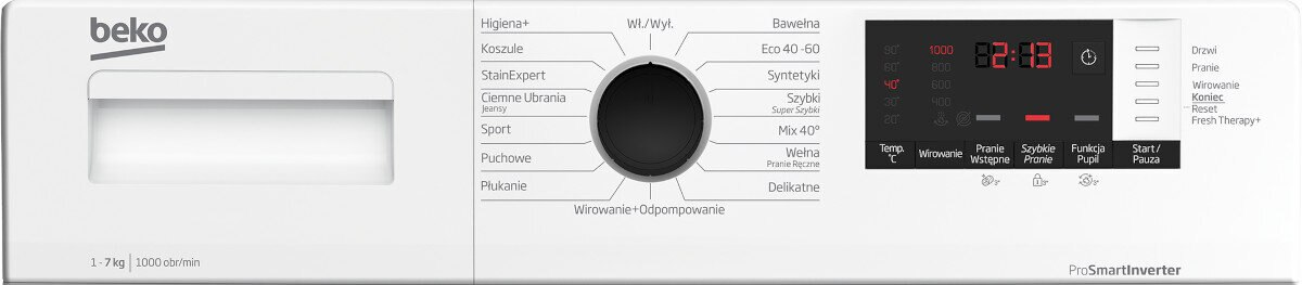 Pralka BEKO WUE7512WPBE