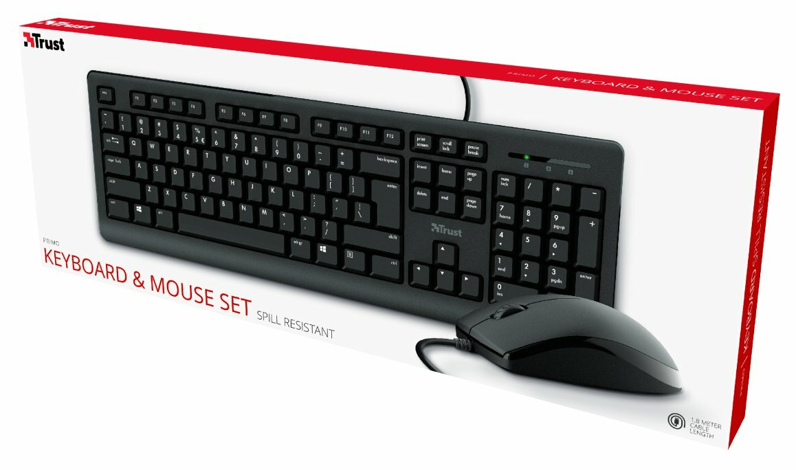 Zestaw klawiatura+mysz TRUST Primo RU