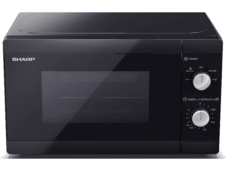 Kuchenka mikrofalowa SHARP YC-MS01E-B 800W średnica 25.5 cm pojemność 20L Czarny – zdjęcie 2