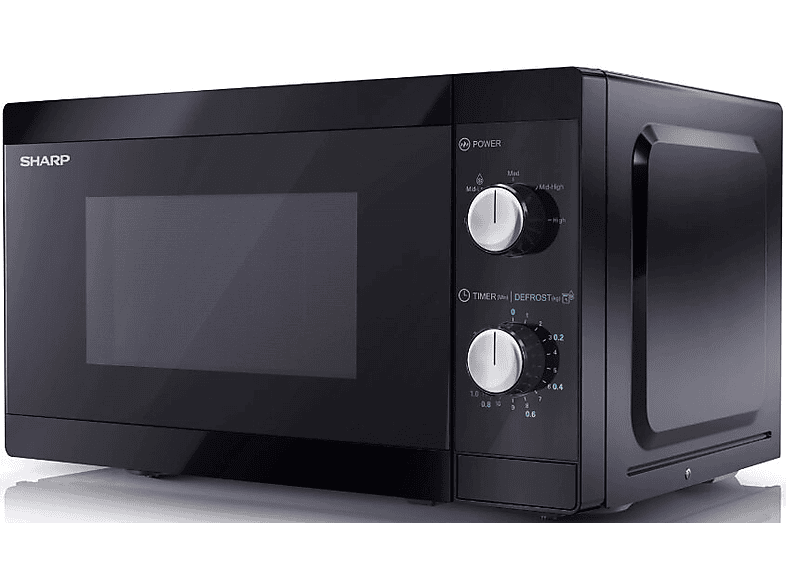 Kuchenka mikrofalowa SHARP YC-MS01E-B 800W średnica 25.5 cm pojemność 20L Czarny – zdjęcie 3