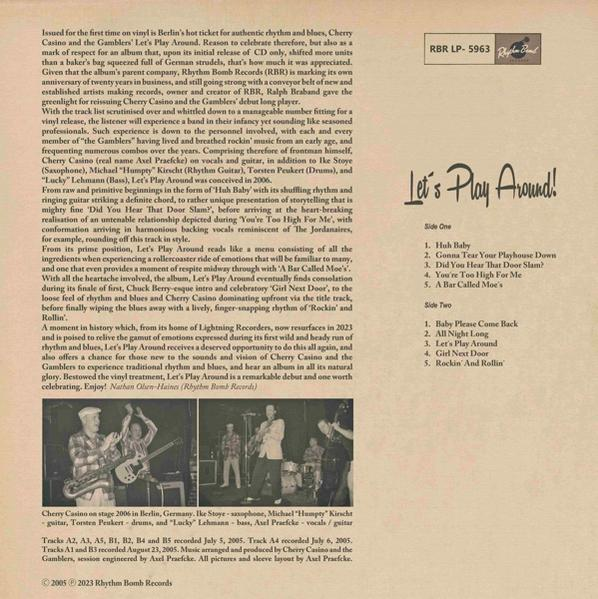 Cherry Casino & The Gamblers - Let's Play Around (Lim.Ed./10")  - (Vinyl)