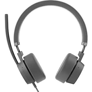 Auriculares - Lenovo ANC con cable Lenovo GO, Micrófono incorporado, Alámbrico, Gris