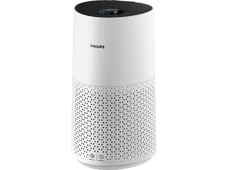 PHILIPS AC1715/10 Serie Aktivkohlefilter, Luftreiniger sanfter Schlafmodus (27 Watt, Vorfilter) CADR m², 300 m³/h, 78 Weiß Raumgröße: 1000i, und HEPA