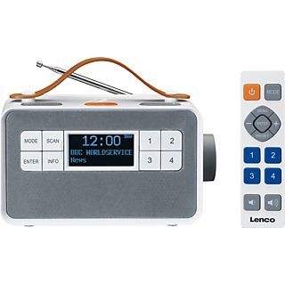 LENCO PDR-065WH - Digitalradio (DAB, DAB+, FM, Blanc)