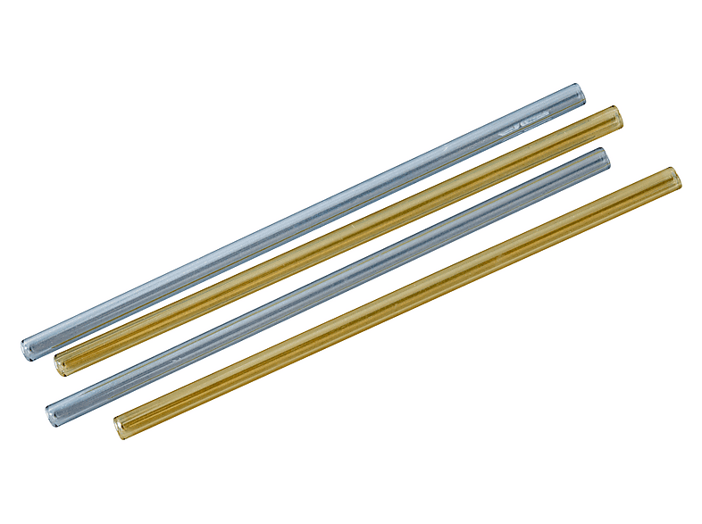 Fackelmann 54844 Glas Trinkhalbe mit Bürste, 8x200mm, 4 Stück; Strohhalm aus Glas — Foto 2 von 2