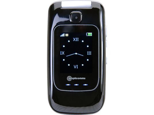 AMPLICOMMS PowerTel M7510 3G - Téléphone à clapet (noir/blanc)