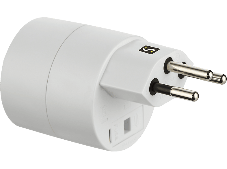 SCHOENENBERGER 7000 - Reiseadapter SCHUKO (Weiss)