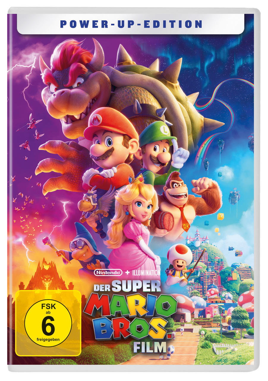 Filmcover. Mario und Freunde. Text: Der Super Mario Bros. Film.