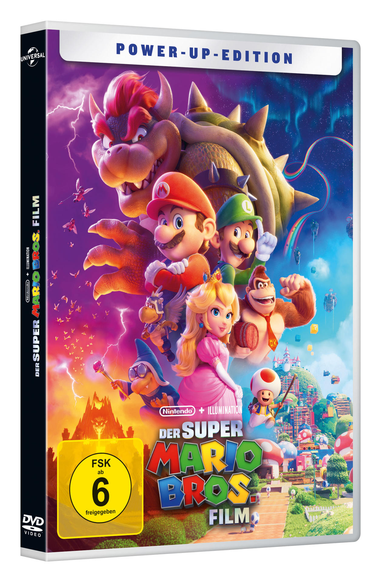 Filmtitelbild für 'The Super Mario Bros. Film' mit verschiedenen animierten Charakteren.
