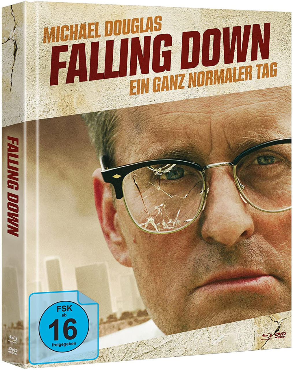 Falling Down - Ein ganz + DVD (Mediabook Blu-ray normaler B) Tag Cover