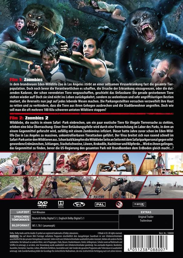 Zoombies 1 & 2 DVD