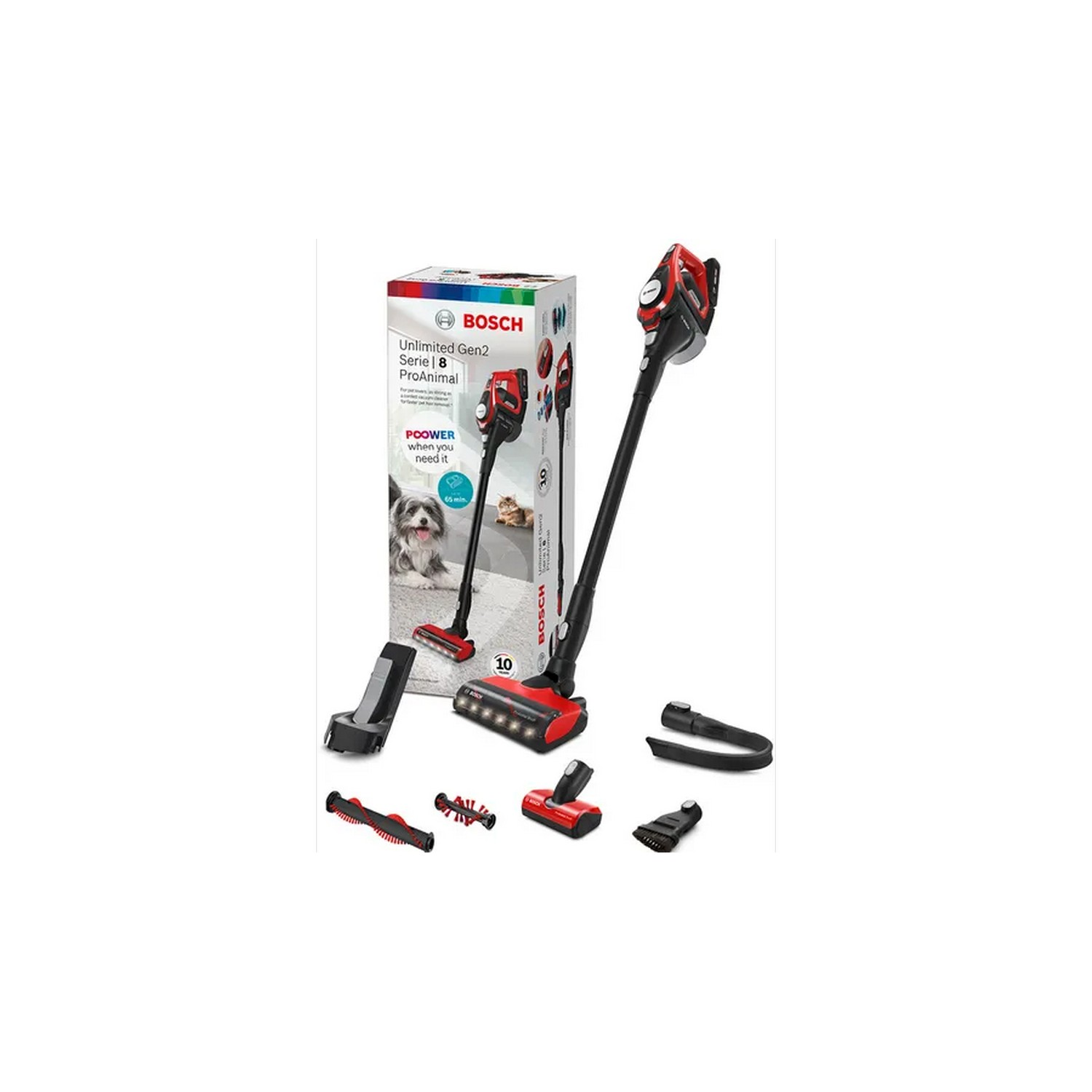 BOSCH Aspirateur balai Unlimited Gen2 Pro Animal 18 V (BBS8214PET)