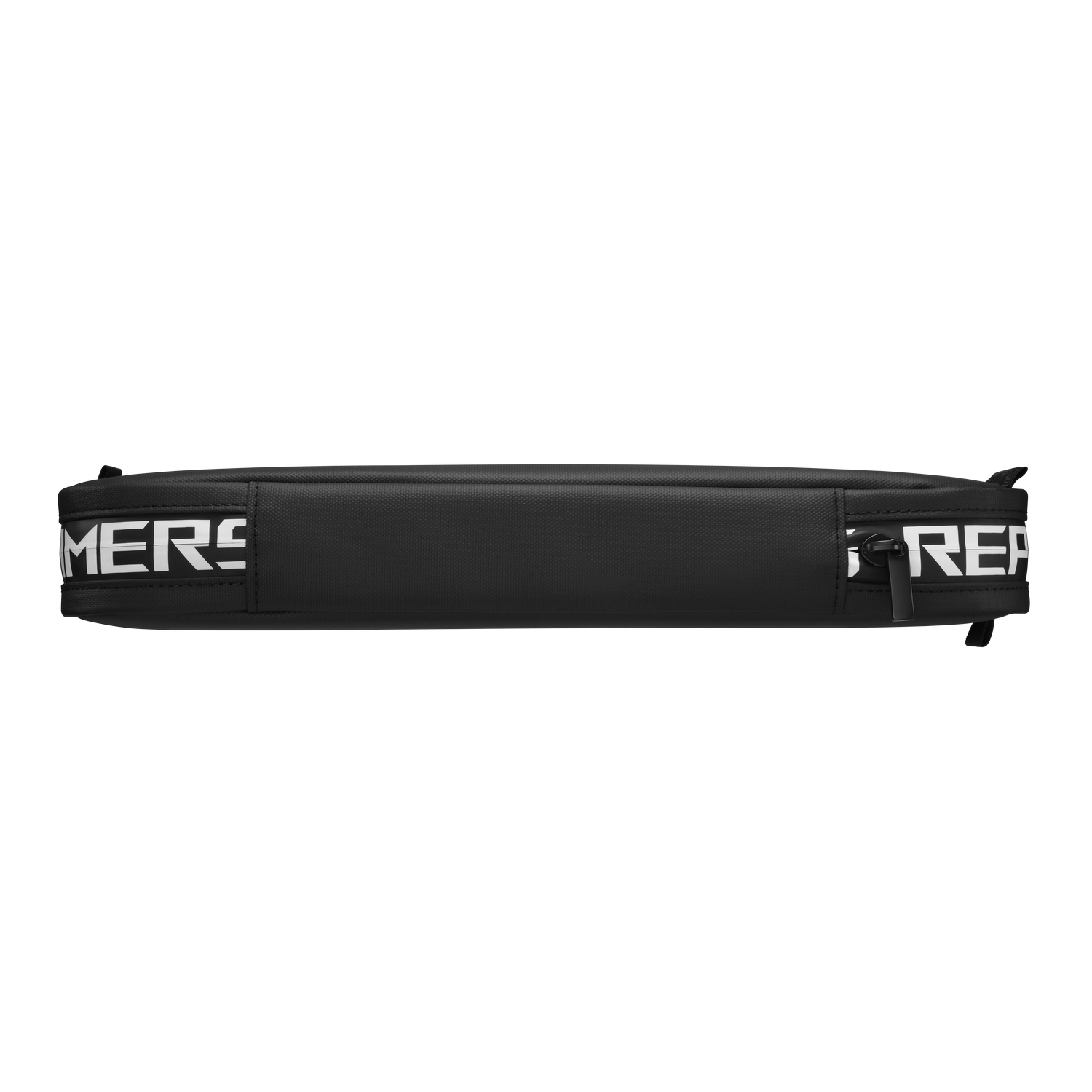 Black bag with white text reading 'GAMERS REA' on the side.