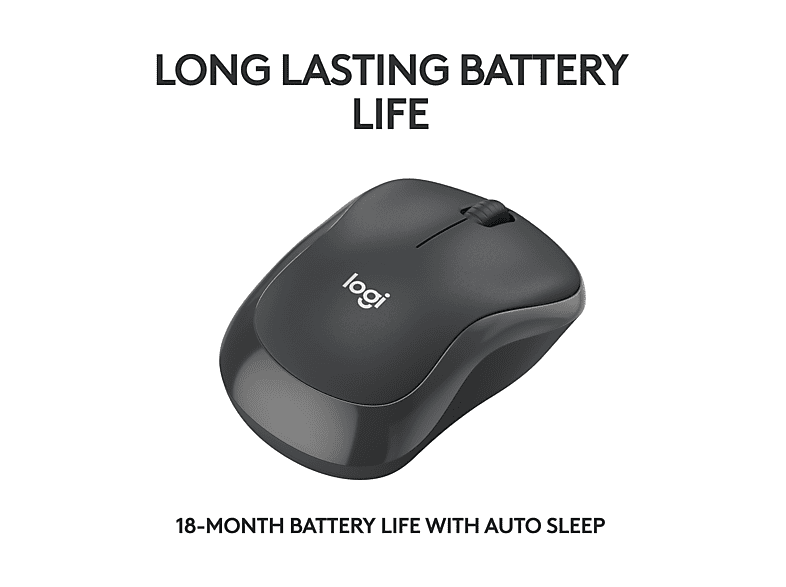 LOGITECH M240 Silent Kabellose Maus, Bluetooth, Grafit — Foto 5 von 5