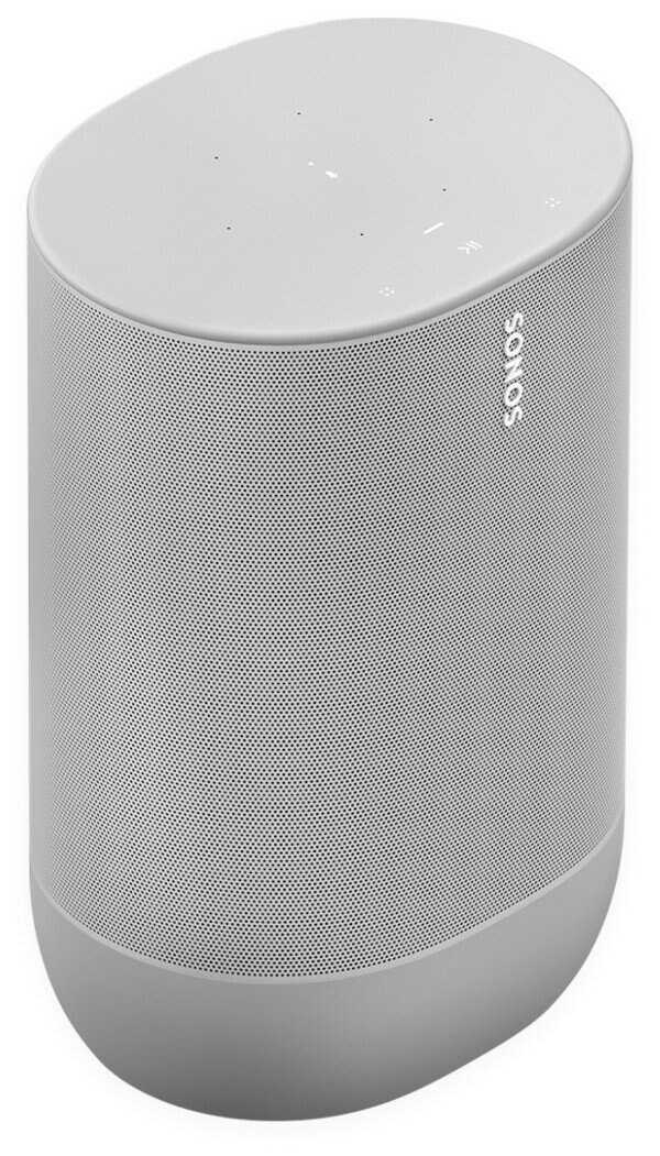 Biały cylindryczny głośnik Sonos.