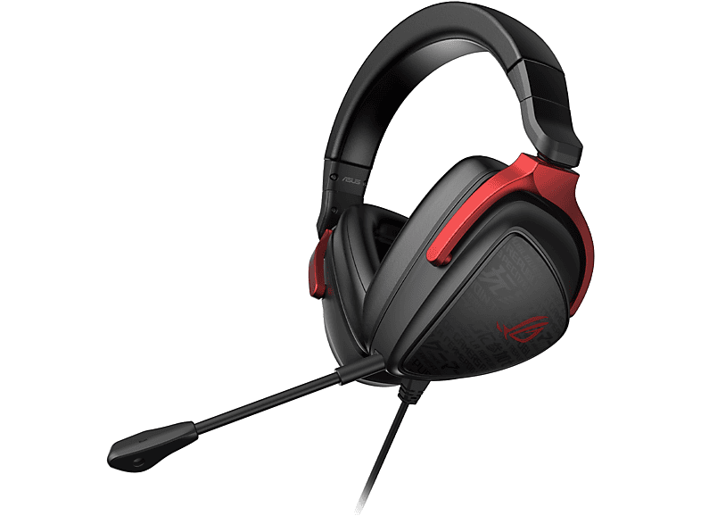 Asus ROG Delta S Core Cuffie Gaming, Nero/Rosso