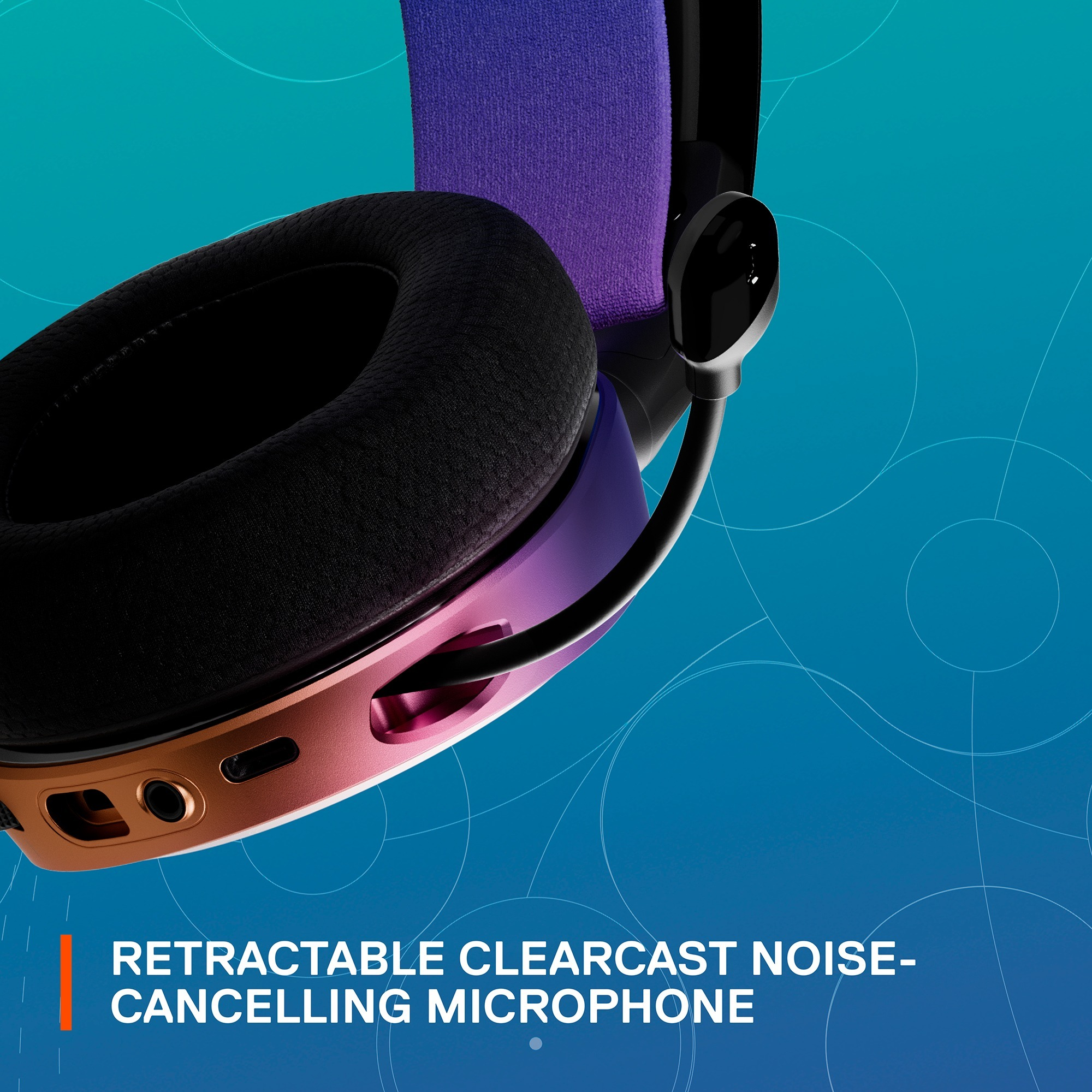 Auriculares gaming - Steel Series Arctis 7+ Destiny 2, Inalámbrico, Quantum 2.0 de 2,4 GHz, Lila y negro