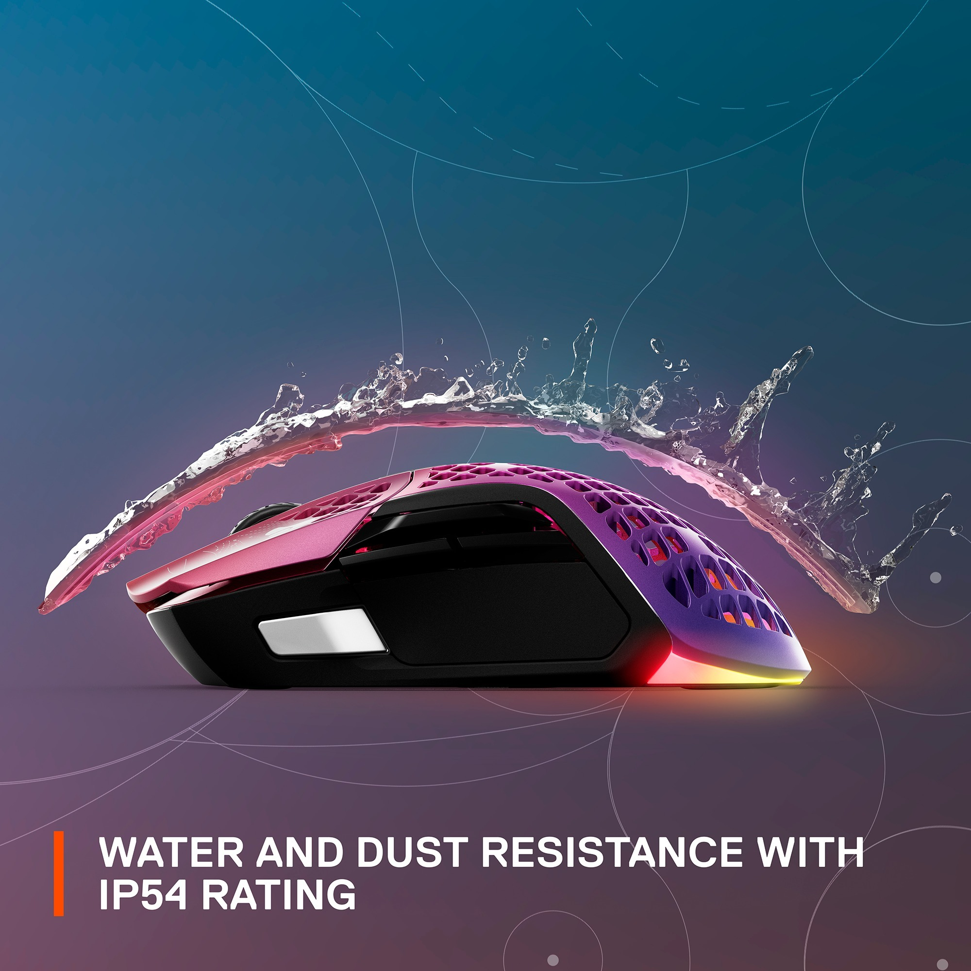 Ratón gaming - Steel Series Aerox 5 Destiny 2: Lightfall Edition, Wireless, 18000 ppp, 9 botones programables, Multicolor