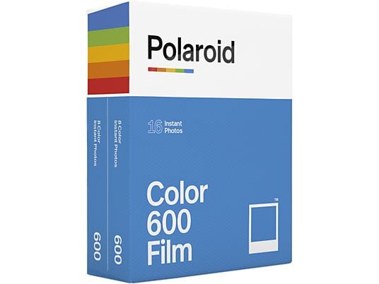 POLAROID Color Film 600 Double Pack - Sofortbildfilm (Weiss)