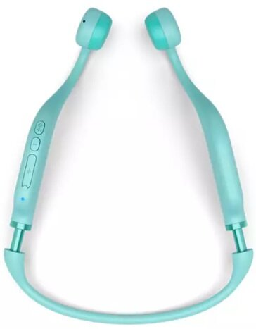 Biały Apple AirTag, złożony, z logo Apple na górze.