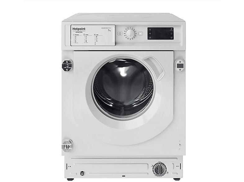 HOTPOINT BI WMHG 71483 EU N LAVATRICE INCASSO, Caricamento frontale, 7 kg, 14 programmi, Profondità 54,5 cm, Giri 1400 rpm, BIANCO, livello rumorosità centrifuga 72 dB(A), Classe D
