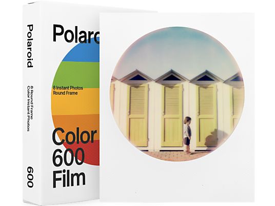 POLAROID Color 600 Film - Round Frame Edition - Pellicola istantanea (Bianco)