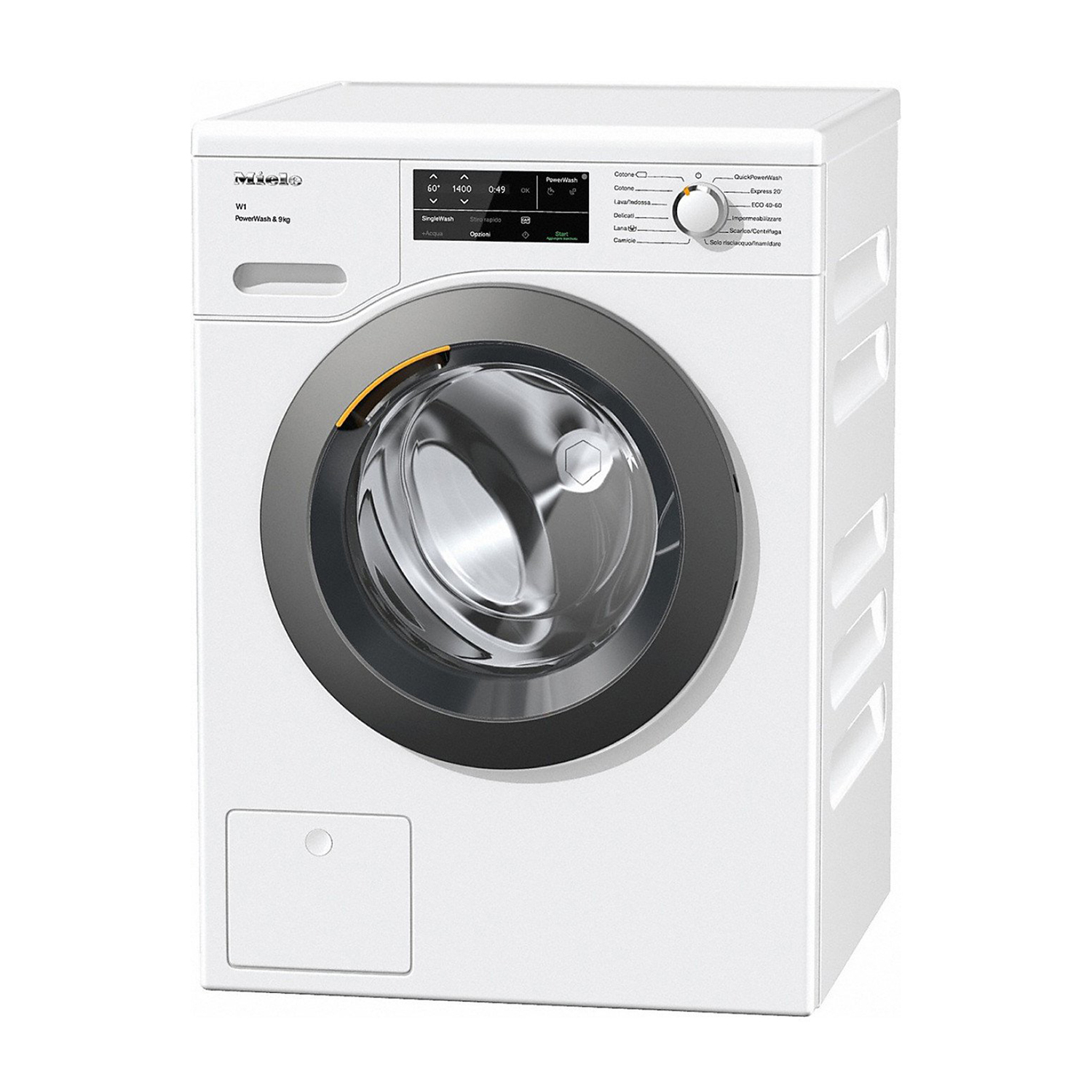 Miele WCG 360 XL PW Wifi Lavatrice, Caricamento frontale, 9 kg, 63,6 cm, Classe A