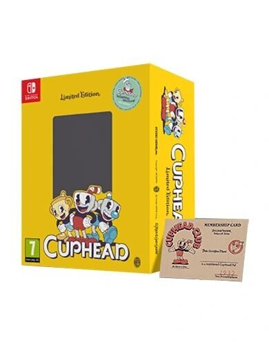 Pudełko gry Cuphead Limited Edition z kartą.