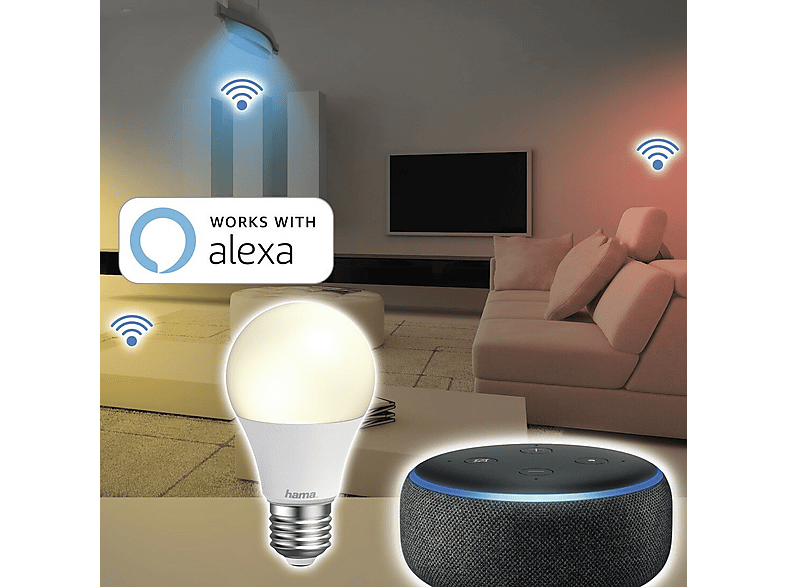 Żarówka LED HAMA WiFi E27 9W Biały 176600 – zdjęcie 3