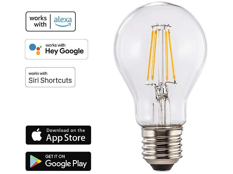 Hama E27 7W filament, bańka – zdjęcie 2