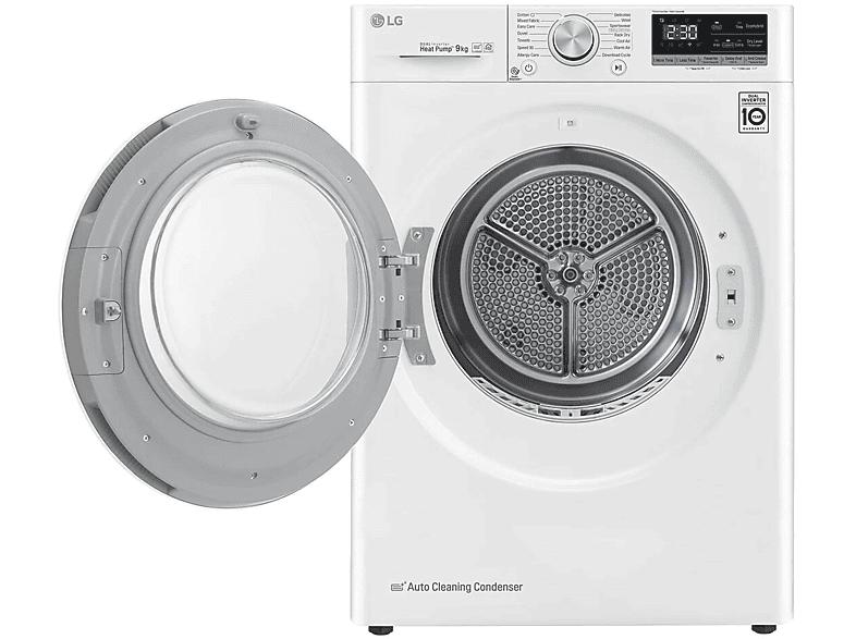 Suszarka LG | 9kg | ThinQ | Programy antyalergiczne | DUAL Inverter Heat Pump™ | Automatyczne czyszczenie skraplacza  | RC90V9AV4N - RC90V9AV4N | LG PL – zdjęcie 2