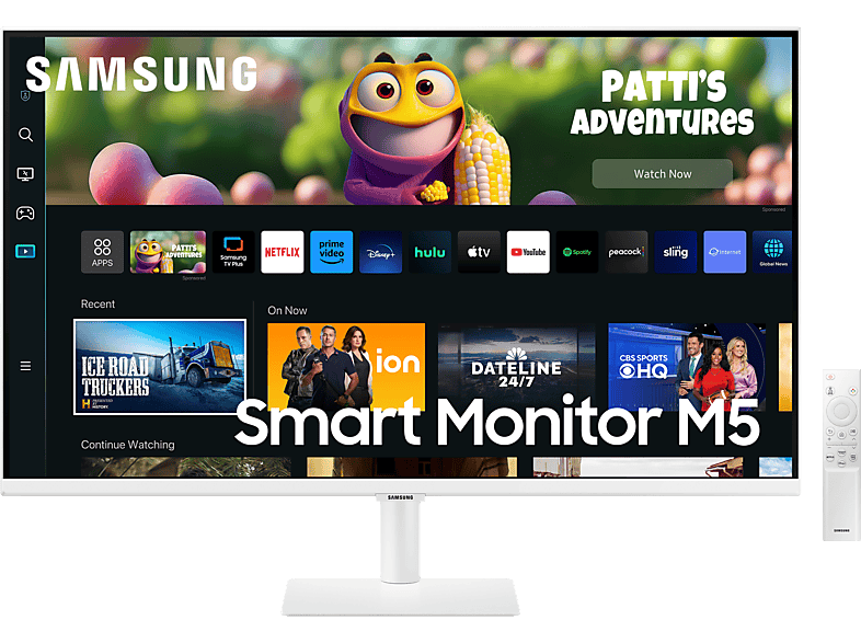 REACONDICIONADO Seminuevo Muy bueno Monitor - Samsung Smart M5 LS27CM501EUXEN, 27", Full-HD, 4 ms, 60 Hz, HDMI, Bluetooth, Blanco