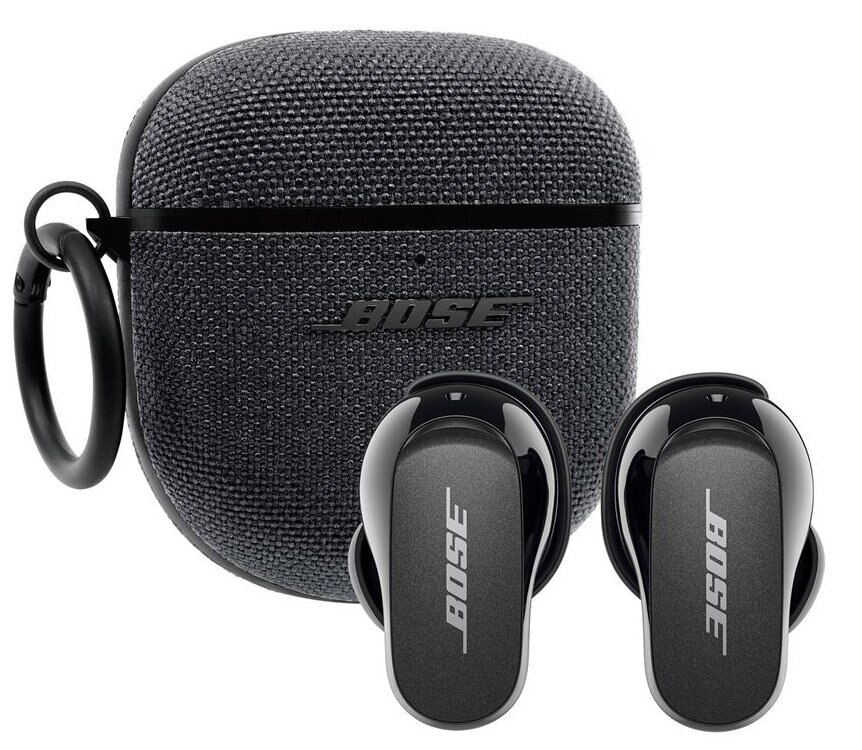 Słuchawki BOSE QuietComfort Earbuds II Bundle Fabcov Czarny (Black)