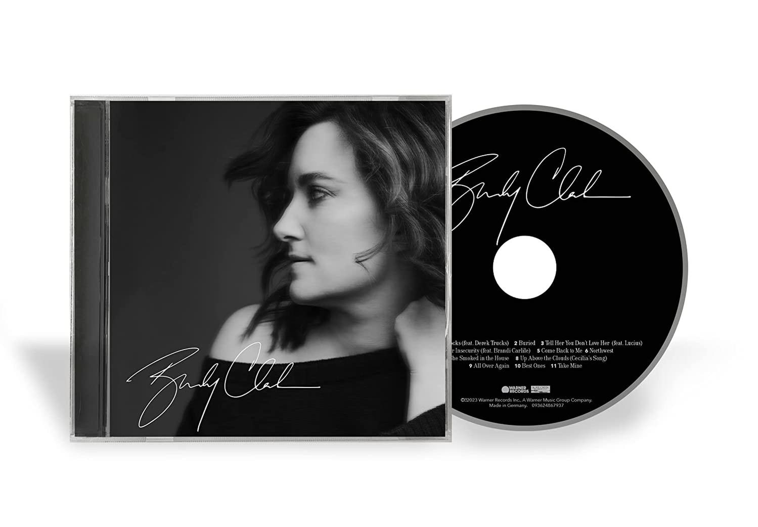 CD-Hülle und -Disc von 'Emily Clae', Schwarzweißfoto einer Frau.
