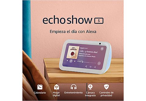 Pantalla inteligente con Alexa   Echo Show 5 (3.ª generación),  Pantalla táctil de 5.5“, Gris azulado