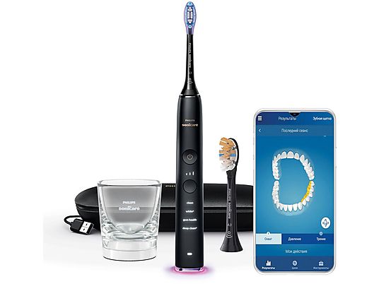 Szczoteczka soniczna PHILIPS SONICARE HX9917/89 DiamondClean z Aplikacja Czarna