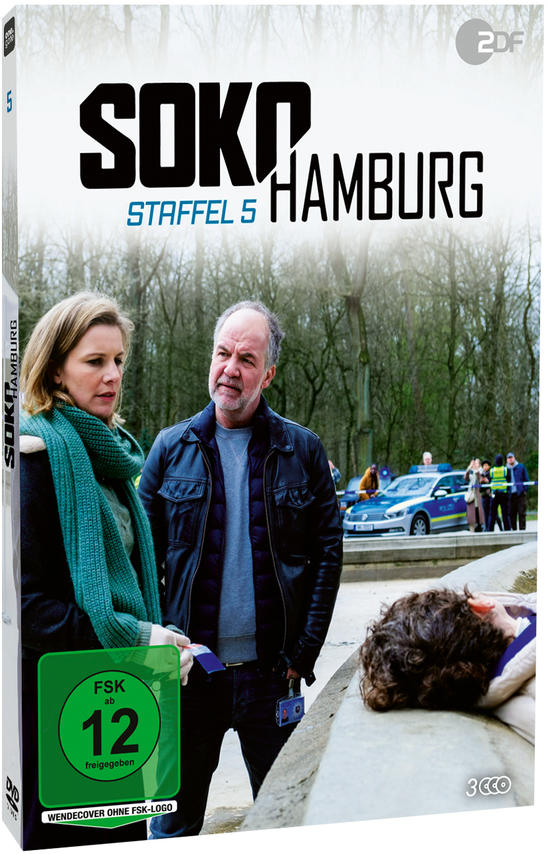 DVD-Cover zeigt zwei Personen vor einem Gebäude, mit dem Text 'SOKO Hamburg'.