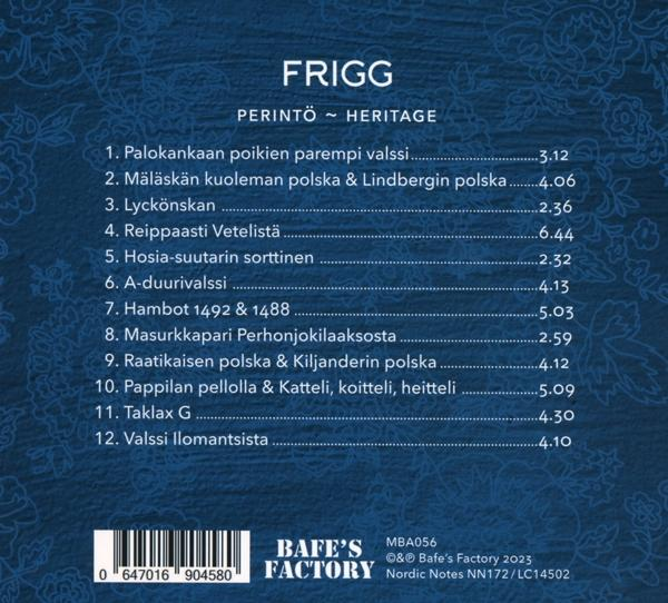 Frigg - Perintö-Heritage  - (CD)