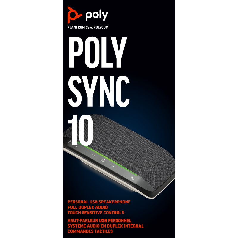 POLY Sync10 Konferenzlautsprecher Grau
