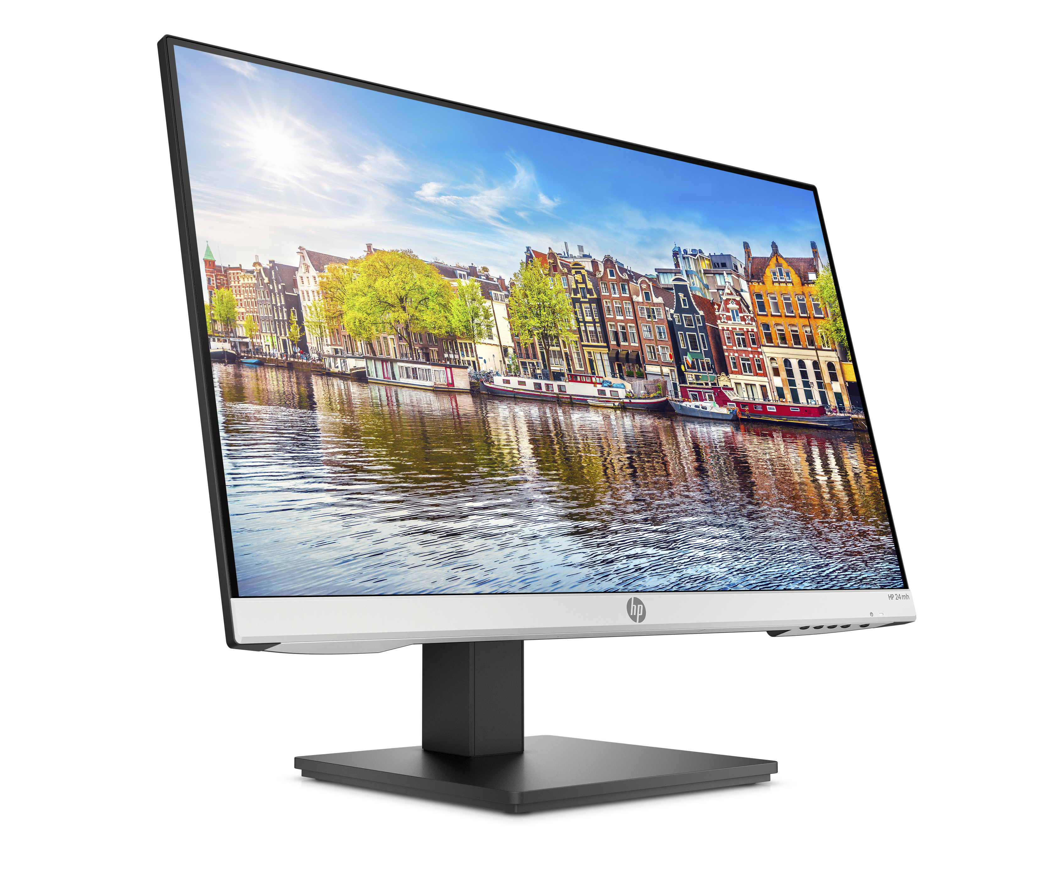 Monitor - HP 24MH, 23.8", Full HD, 75 Hz, IPS, 5ms, VGA, Plata