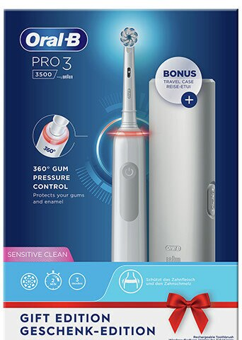 Szczoteczka elektryczna ORAL-B Pro3 3500 Sensitive Clean + Bonus Travel Case