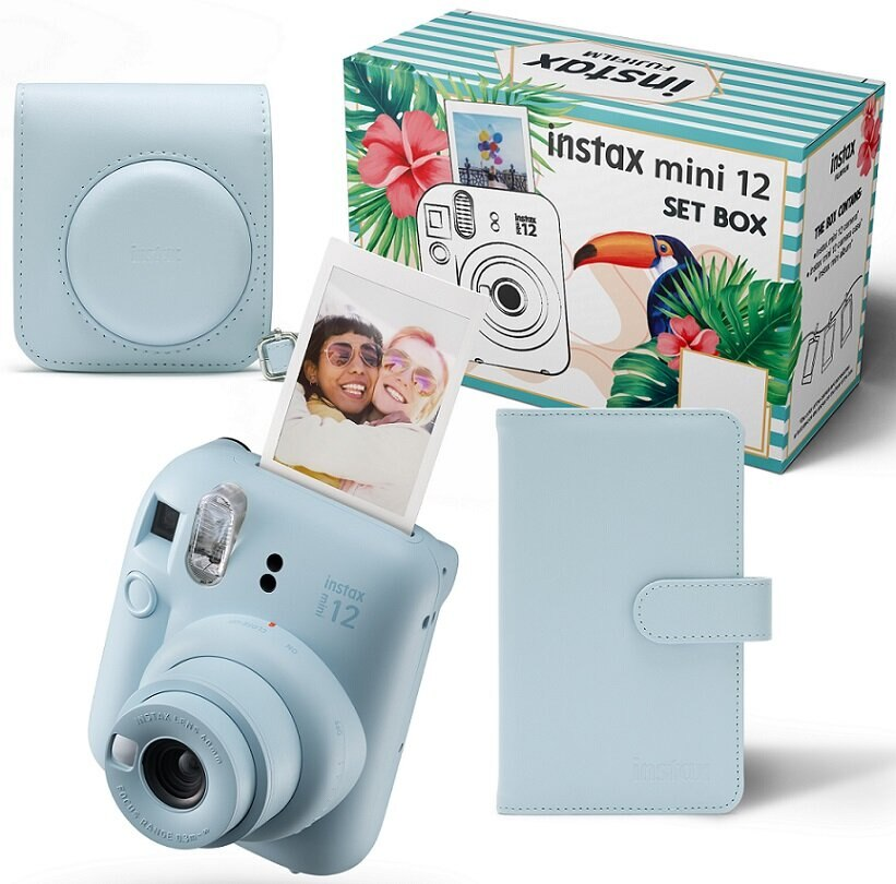 Aparat FUJIFILM Instax mini 12 Set Box (album + etui) Niebieski